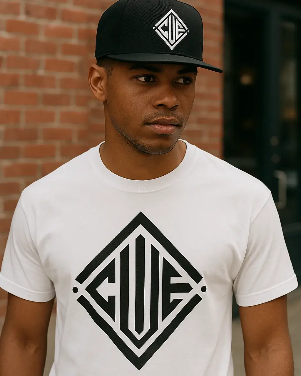 Cue &mdash; brand &middot; apparel work by Hustle Haven